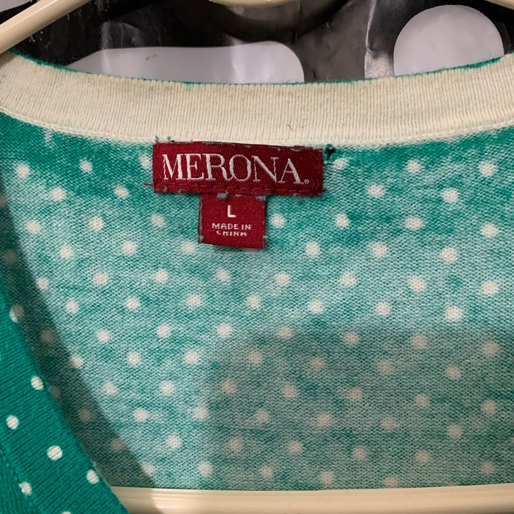 ❌❌SOLD Merona Cardigan Sweater Sz L - Picture 7 of 7